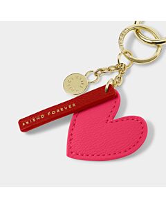 Katie Loxton Chain Keyring 'Friends Forever' - Fuchsia